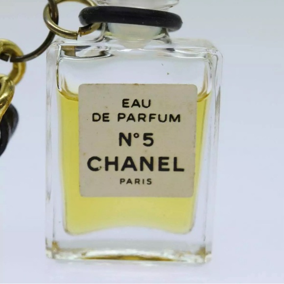 CHANEL Perfume Necklace Gold CC Authentic - Picture 4 of 7